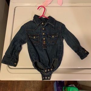 Wrangler 0-3 month onesie